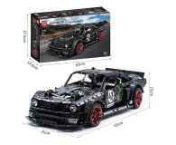 Mould King Klocki konstrukcyjne Mustang czarny 2943 el. zestaw 13108S - 1551551 - zdjęcie 2